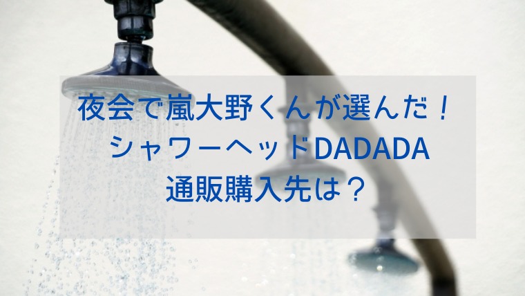夜会　大野　シャワーヘッド　DADADA