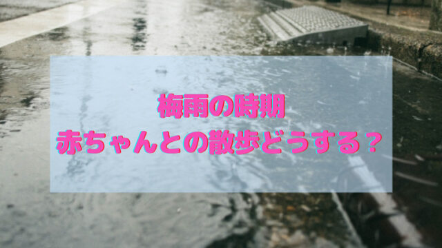 赤ちゃんと梅雨の散歩どうする 雨の日の過ごし方や便利グッズを紹介 すくハピらいふ