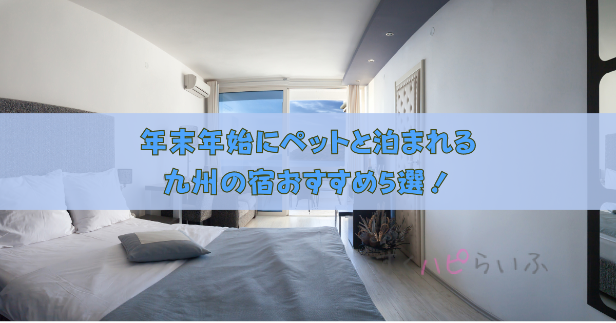 年末年始にペットと泊まれる九州の宿5選！宿泊料金やおすすめポイントは？